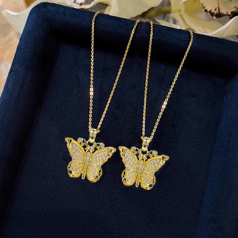 Gold-Plated S925 Silver Butterfly Pendant Necklace - Adjustable Chinese Style for Women S925 Silver
Gold-Plated S925 Silver Butterfly Pendant Necklace - Adjustable Chinese Style for Women S925 Silver