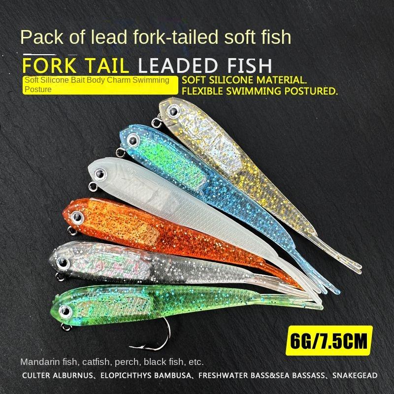 Luya fishing bait soft bait package lead small gray fish fake bait simulation bionic bait fresh water universal mandarin fish bass wild fishing
Luya fishing bait soft bait package lead small gray fish fake bait simulation bionic bait fresh water universal mandarin fish bass wild fishing