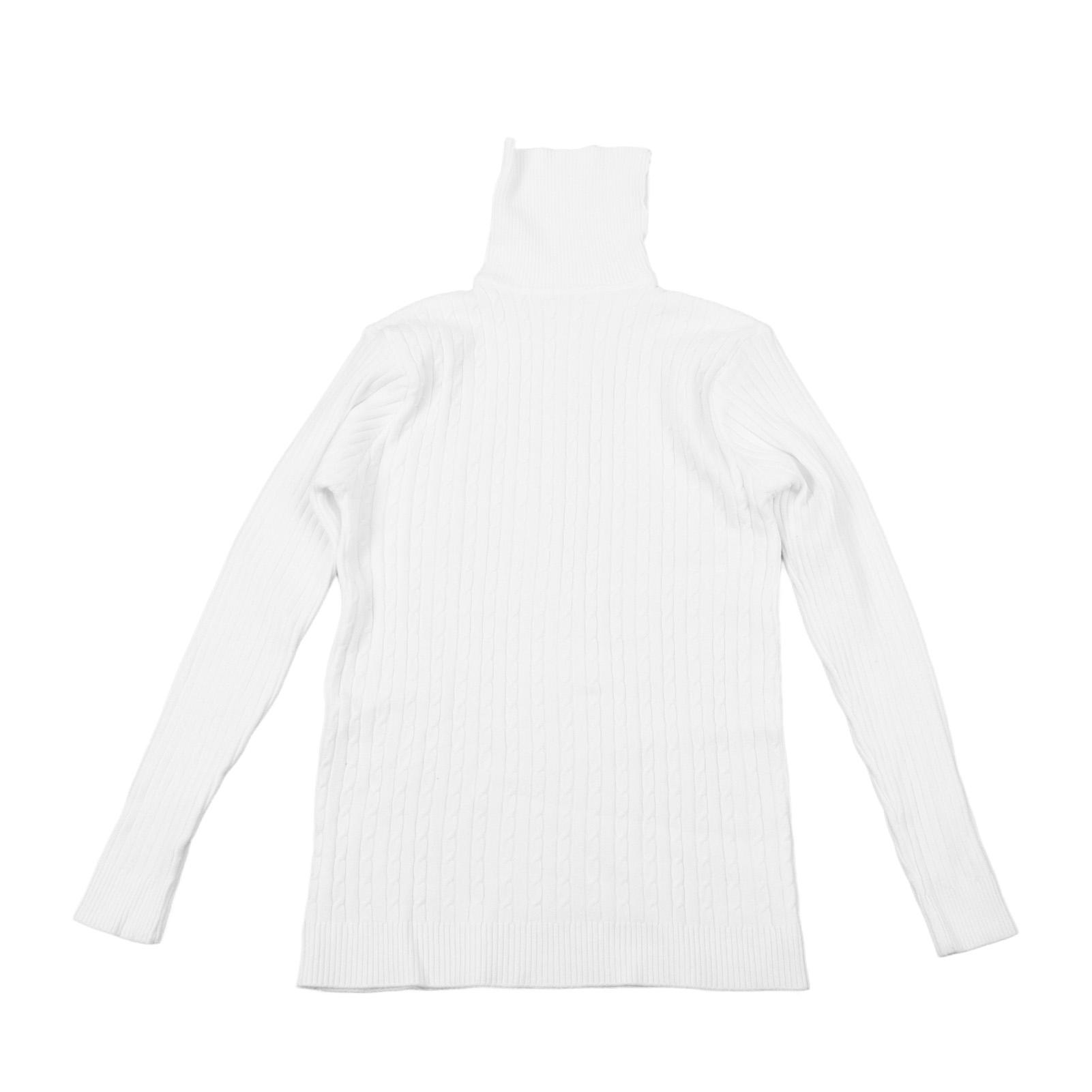 Man High Neck Sweater Pure Color Long Sleeve Leisure Knit Stylish Comfortable Sweater White 2XL 2XL
Man High Neck Sweater Pure Color Long Sleeve Leisure Knit Stylish Comfortable Sweater White 2XL 2XL