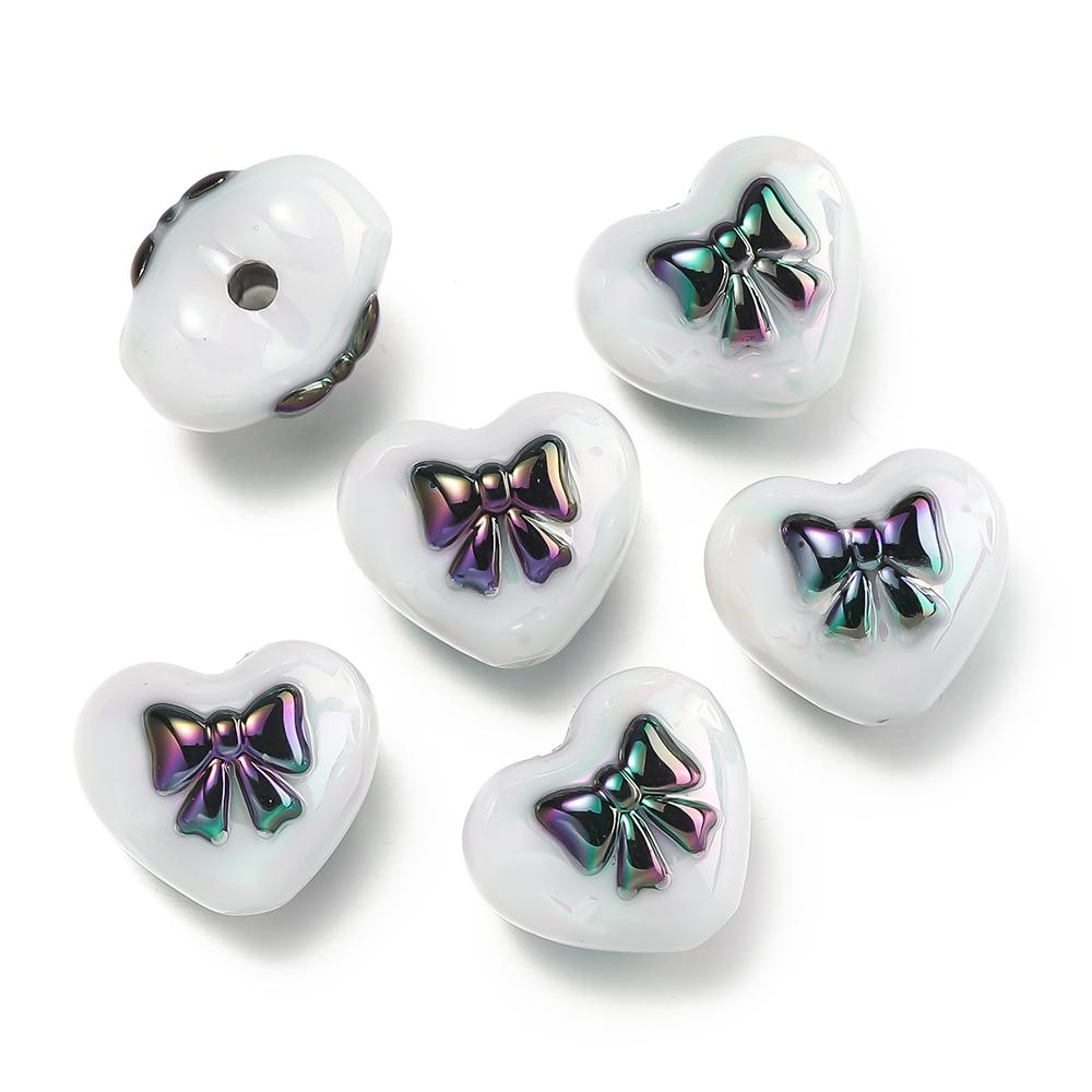4Pcs/Lot Acrylic Two-Color Heart Beads Bow Tie Printed Loose Spacer Beads for DIY Bracelet Necklace Jewelry Making Accessories білий
4Pcs/Lot Acrylic Two-Color Heart Beads Bow Tie Printed Loose Spacer Beads for DIY Bracelet Necklace Jewelry Making Accessories білий
