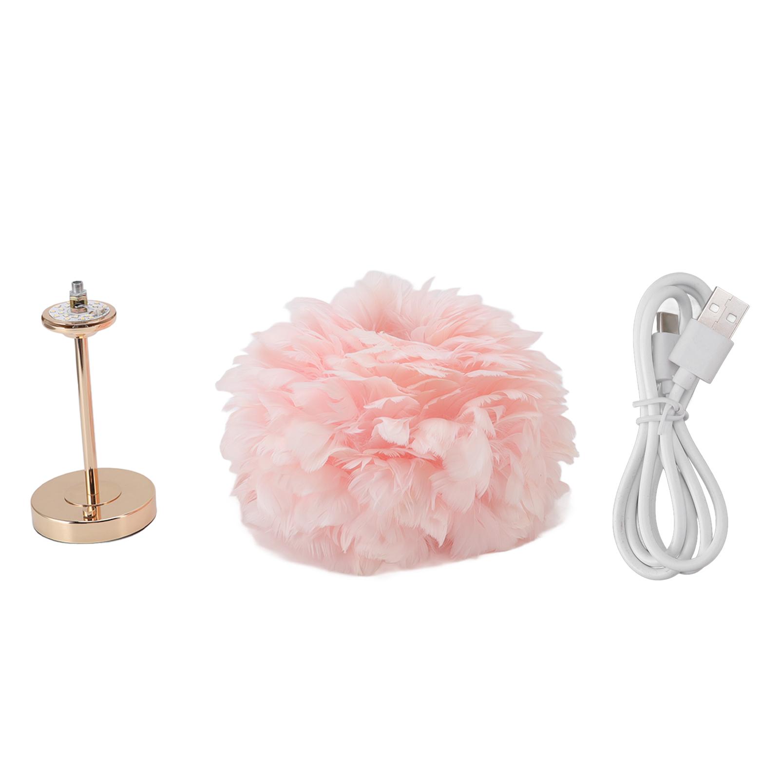 Feather Table Lamp Touch Dimming 3 Color Temp USB Charging Decorative Desk Light for Restaurant
Feather Table Lamp Touch Dimming 3 Color Temp USB Charging Decorative Desk Light for Restaurant
