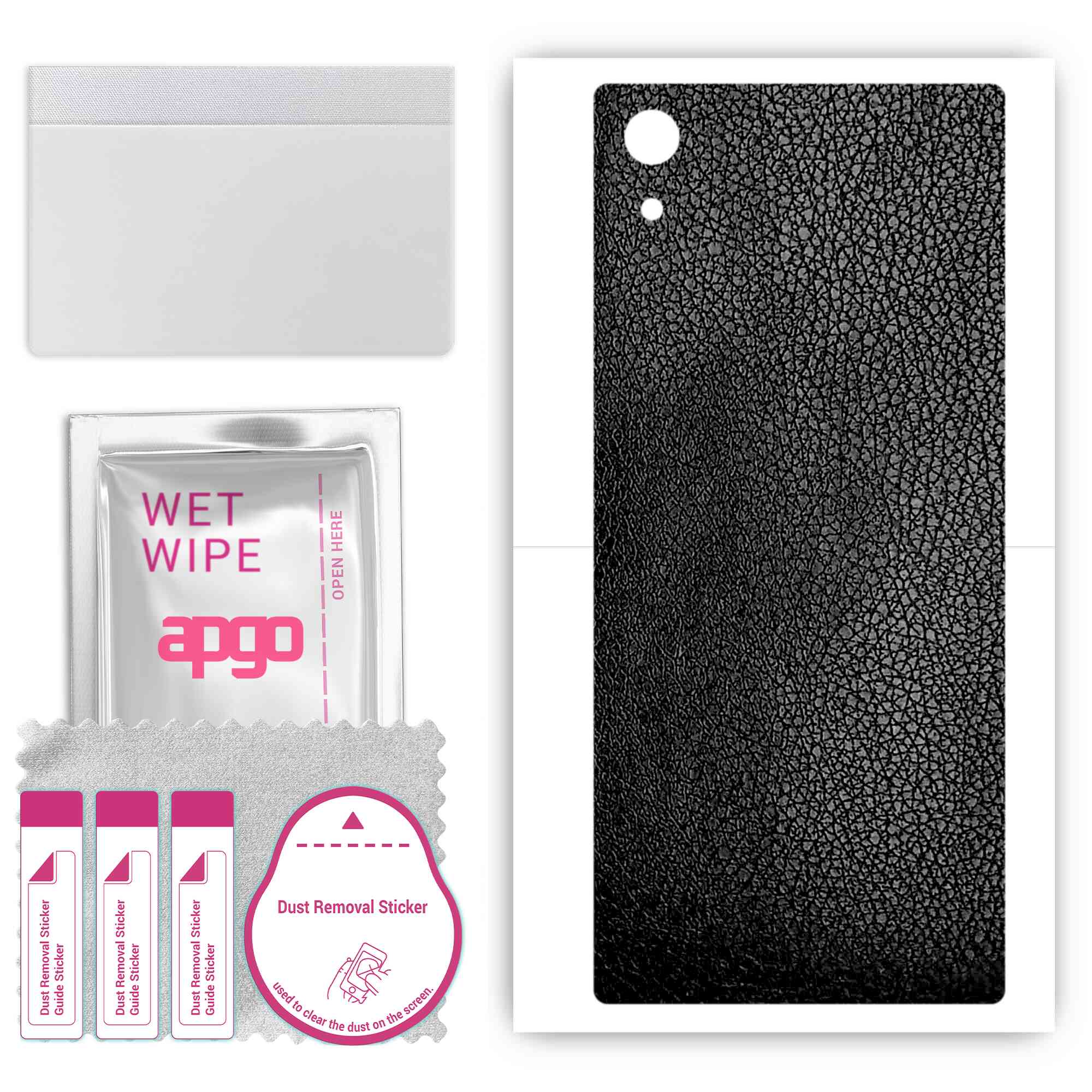 Apgo Protective Skin Sticker for the back compatible with Sony Xperia XA1, Wrap Film, Foil, Vinyl - Pattern Black Leather
Apgo Protective Skin Sticker for the back compatible with Sony Xperia XA1, Wrap Film, Foil, Vinyl - Pattern Black Leather