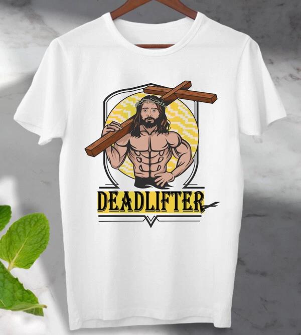 Jesus Deadlifter Gym T shirt Working Out Fitness T Shirt Unisex Men s Ladies M
Jesus Deadlifter Gym T shirt Working Out Fitness T Shirt Unisex Men s Ladies M