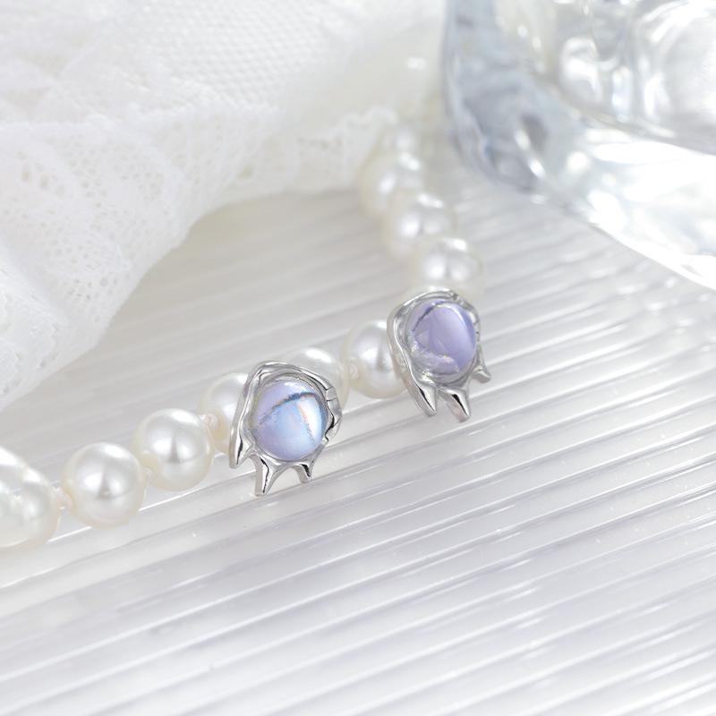 Женские модные асимметричные серьги-пусеты с лунным камнем и опалом - крутая модная бижутерия с серебряной иглой
Женские модные асимметричные серьги-пусеты с лунным камнем и опалом - крутая модная бижутерия с серебряной иглой