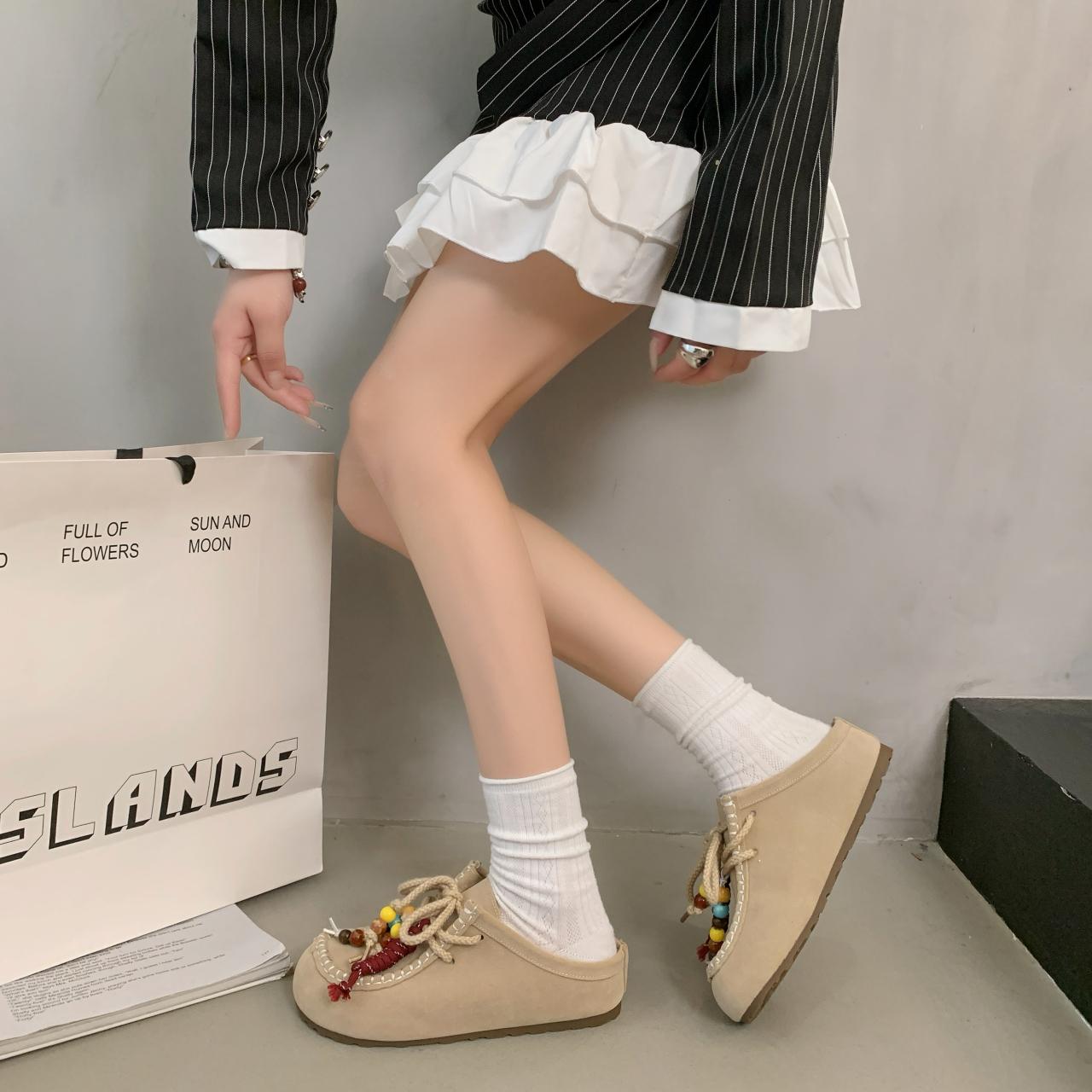 Women s Slippers Flats Sandals Retro Casual Mules Shoes Woman 2026 Trend Summer Shallow Platform Bohemian Zapatillas De Mujer 40 бежевий
Women s Slippers Flats Sandals Retro Casual Mules Shoes Woman 2026 Trend Summer Shallow Platform Bohemian Zapatillas De Mujer 40 бежевий