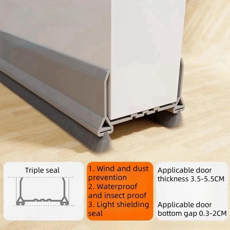 97cm Door Bottom Seal Strip with Brush PVC Dustproof Soundproof Snap-in installation Gap Door Draft Stopper Weatherstrip 5CM&97CM
97cm Door Bottom Seal Strip with Brush PVC Dustproof Soundproof Snap-in installation Gap Door Draft Stopper Weatherstrip 5CM&97CM