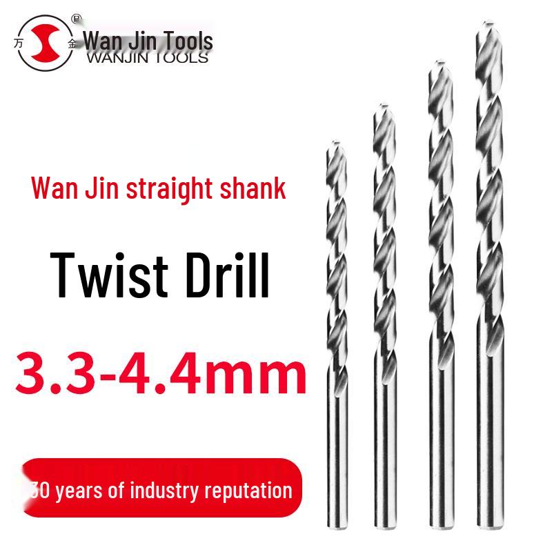Wanjin Fully Ground Cobalt HSS Straight Shank Stainless Steel Twist Drill Bit for Electric and Pistol Drills 3.4 Rolled (Set of 10)
Wanjin Fully Ground Cobalt HSS Straight Shank Stainless Steel Twist Drill Bit for Electric and Pistol Drills 3.4 Rolled (Set of 10)