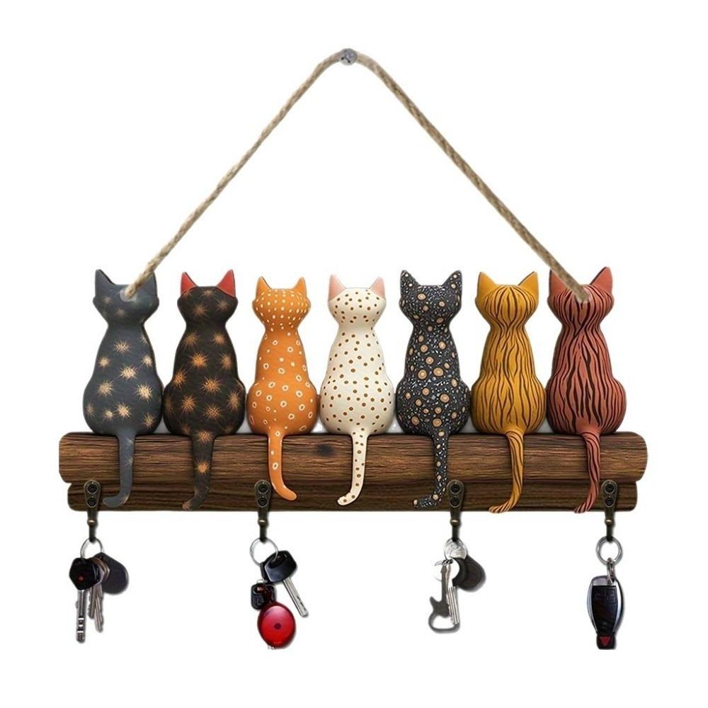 Colorful Wall Hooks Wooden Key Hanger Portable Key Holder Home Entryway Hallway
Colorful Wall Hooks Wooden Key Hanger Portable Key Holder Home Entryway Hallway