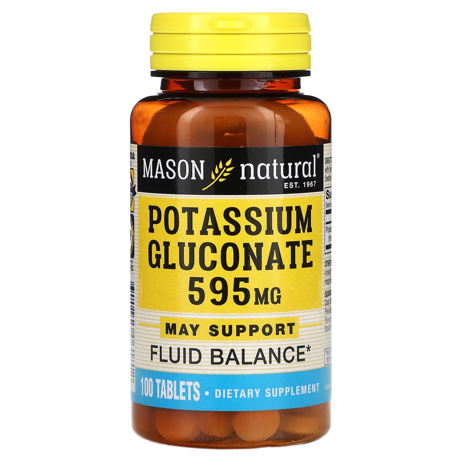 Potassium Gluconate, 595Mg, 100 Tablets
Potassium Gluconate, 595Mg, 100 Tablets