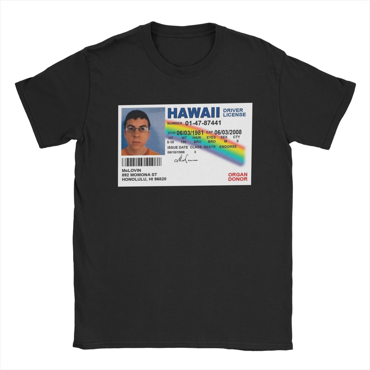 Men s T-Shirt Mclovin ID Superbad Vintage 100% Cotton Tees Short Sleeve T Shirt Crew Neck Tops Summer 5XL різнокольоровий
Men s T-Shirt Mclovin ID Superbad Vintage 100% Cotton Tees Short Sleeve T Shirt Crew Neck Tops Summer 5XL різнокольоровий