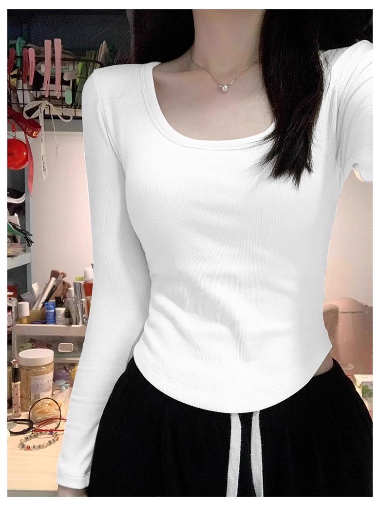 Apricot Milk U-Neck Dropped Shoulder Long-Sleeve Women s Top: Stylish, Chic Inner Wear for Autumn/Winter, Ideal as a Hot Girl Spring Base Layer. Large
Apricot Milk U-Neck Dropped Shoulder Long-Sleeve Women s Top: Stylish, Chic Inner Wear for Autumn/Winter, Ideal as a Hot Girl Spring Base Layer. Large