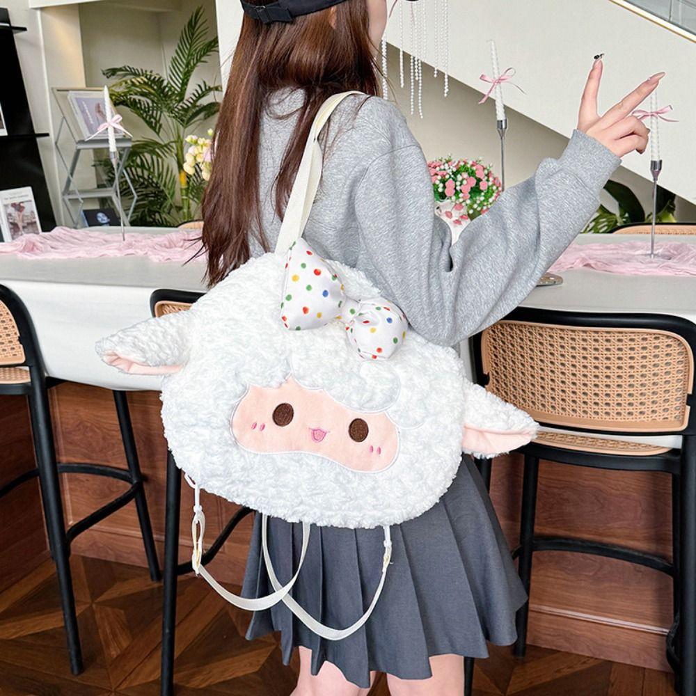 Plush Doll Big Sheep Shoulder Bag Phone Bag Cartoon Schoolbag Kawaii Sheep Plush Backpack Students білий
Plush Doll Big Sheep Shoulder Bag Phone Bag Cartoon Schoolbag Kawaii Sheep Plush Backpack Students білий