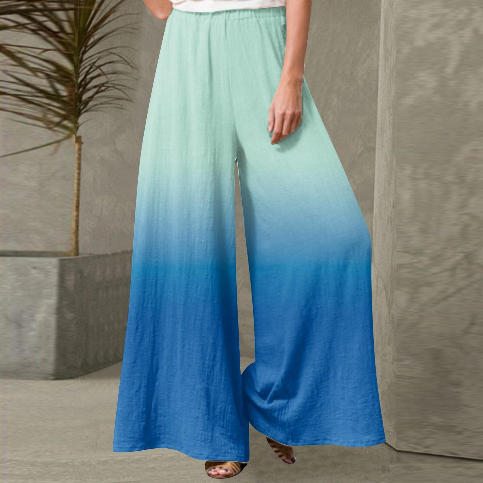 Женские модные повседневные свободные уличные прямые брюки с градиентным принтом M
Женские модные повседневные свободные уличные прямые брюки с градиентным принтом M