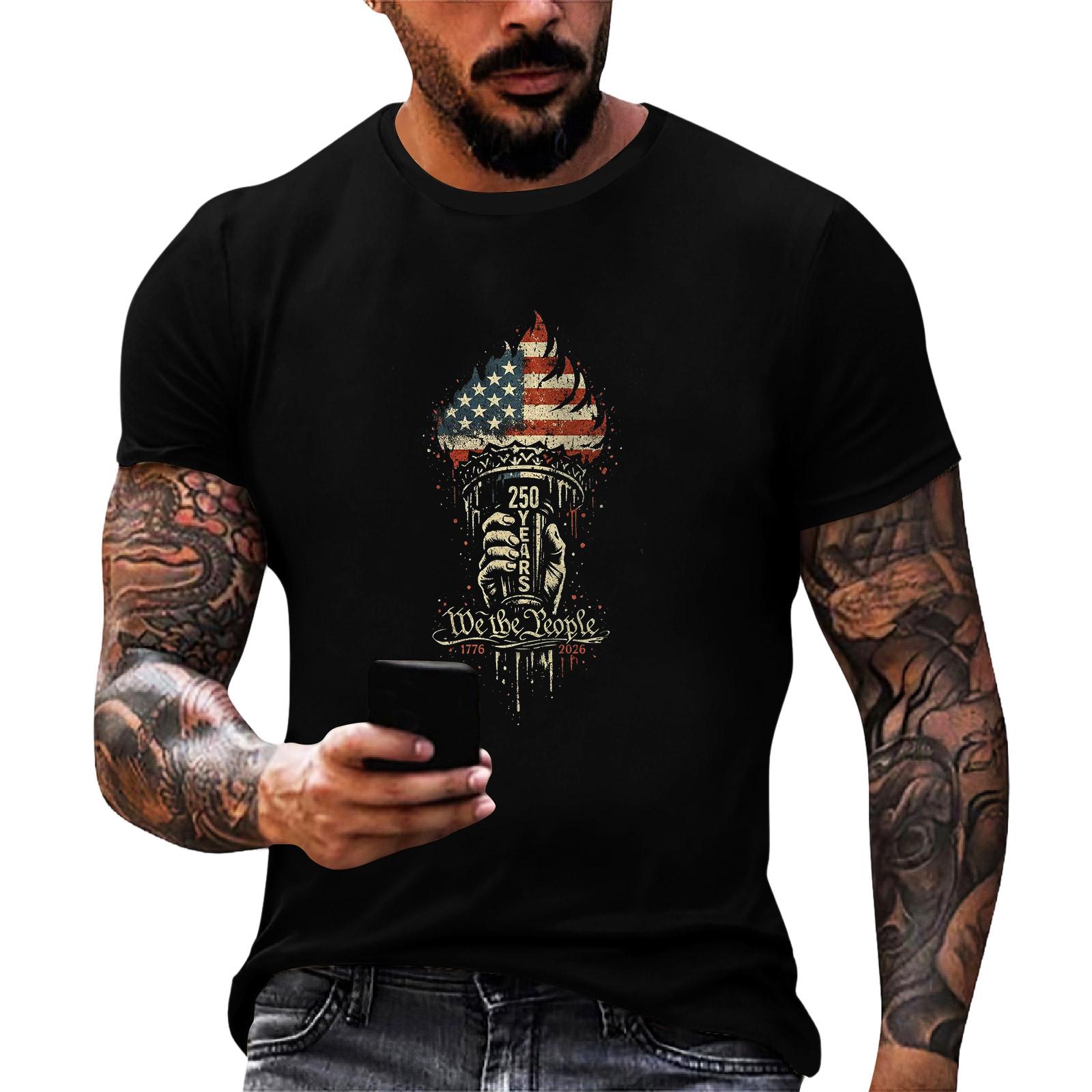Men s Loose Fit Short Sleeve T Shirt with Flag Print Patriotic Design Casual Summer Daily Wear Comfortable Top for Father Day and Independence Day XXL чорний
Men s Loose Fit Short Sleeve T Shirt with Flag Print Patriotic Design Casual Summer Daily Wear Comfortable Top for Father Day and Independence Day XXL чорний
