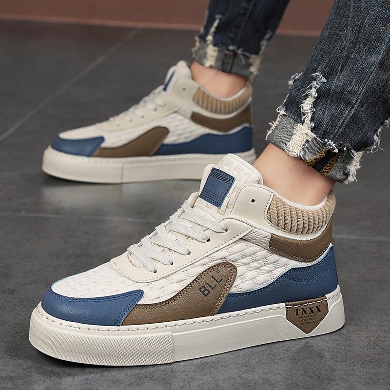 High-top board shoes men s autumn 2024 new casual flat men s shoes stitching versatile sports trendy shoes students and teenagers 39
High-top board shoes men s autumn 2024 new casual flat men s shoes stitching versatile sports trendy shoes students and teenagers 39