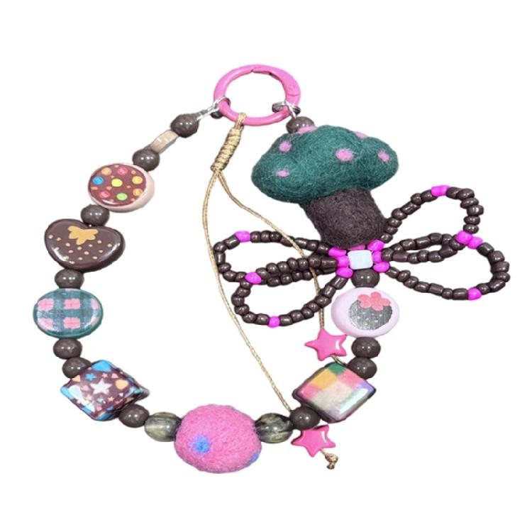 Quirky Felt Mushroom Bag Charm Compact Design Wear Resistant Keyring Key Holder For Outdoor Enthusiasts 1
Quirky Felt Mushroom Bag Charm Compact Design Wear Resistant Keyring Key Holder For Outdoor Enthusiasts 1