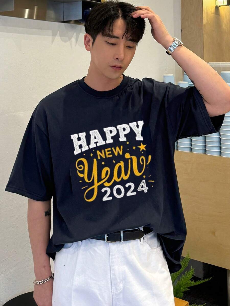 Men Summer Slogan Printed Round Neck Casual Short Sleeve T-Shirt,Graphic Tees 5XL різнокольоровий
Men Summer Slogan Printed Round Neck Casual Short Sleeve T-Shirt,Graphic Tees 5XL різнокольоровий