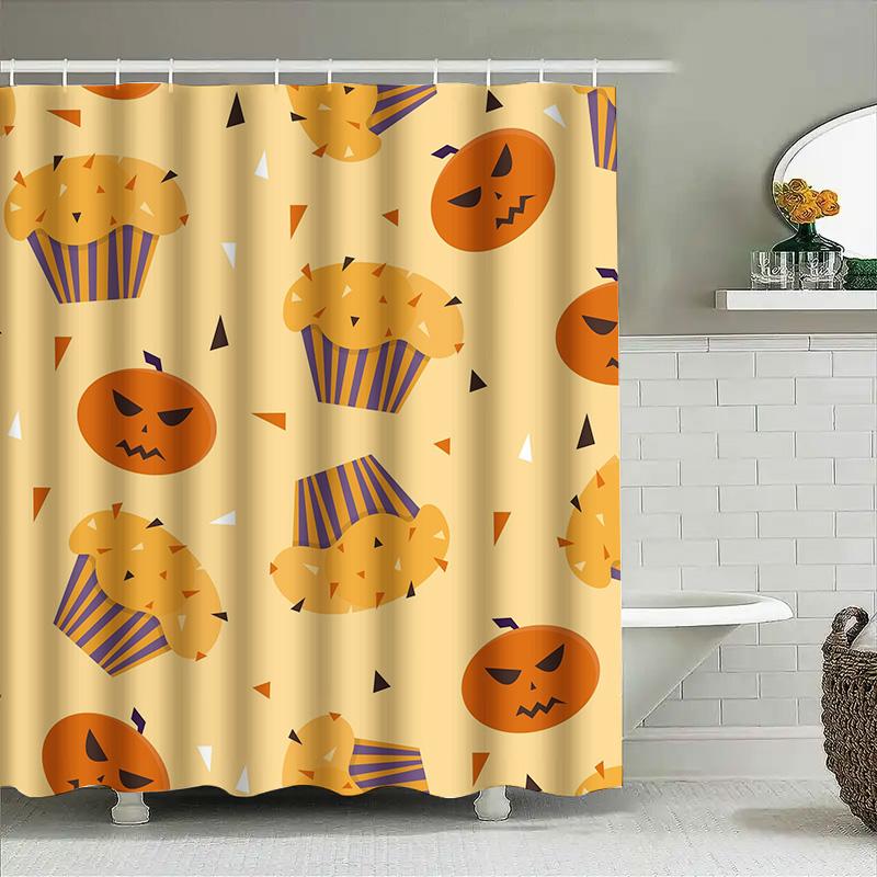 1Pccute Halloween Cupcake Shower Curtain For Bathroom Decor Striped Orange Cupcakes Pattern W60H190(CM)-1 Pcs
1Pccute Halloween Cupcake Shower Curtain For Bathroom Decor Striped Orange Cupcakes Pattern W60H190(CM)-1 Pcs