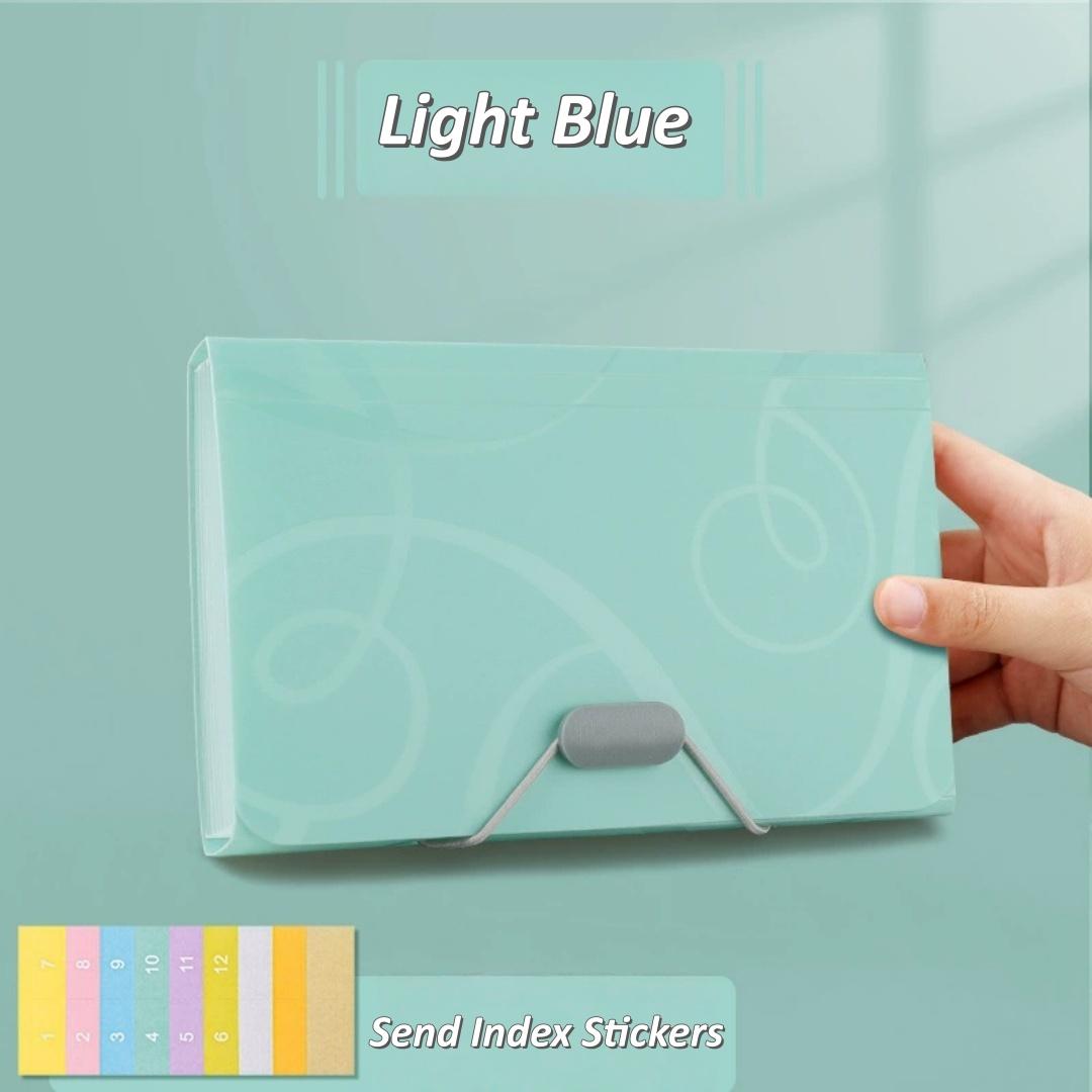 A6 Organ Bag Multi-Layered File Organizer File Storage Candy Colors Document Folders For Home Document Storage File Management светло-синий
A6 Organ Bag Multi-Layered File Organizer File Storage Candy Colors Document Folders For Home Document Storage File Management светло-синий