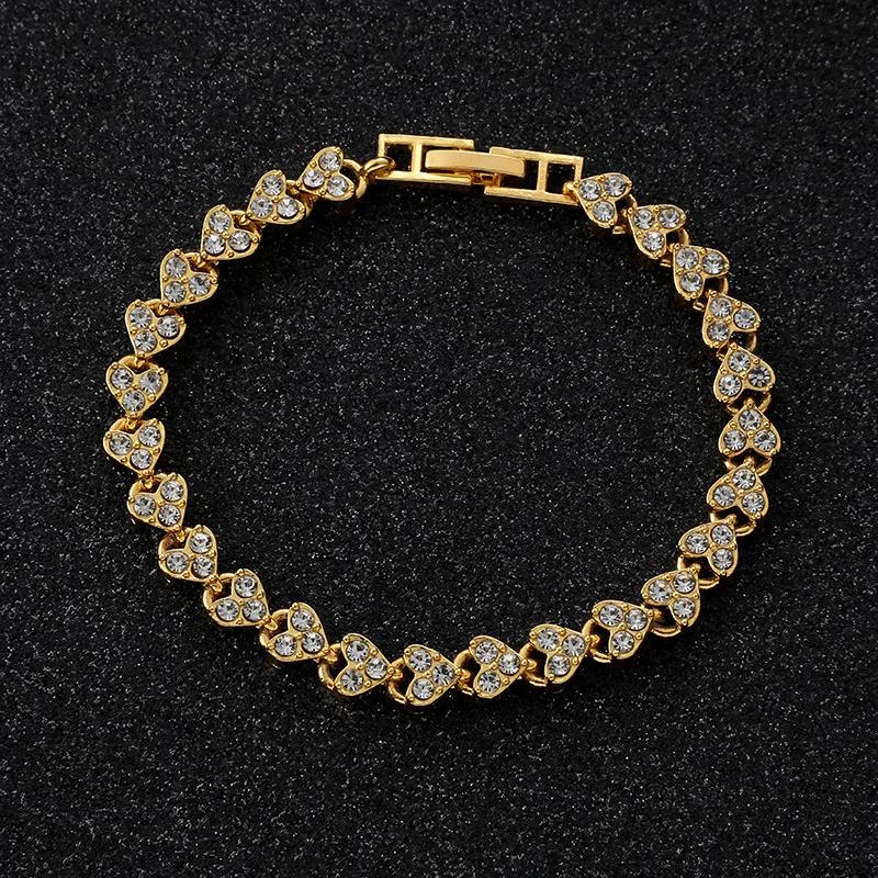 Exquisite Luxury Roman Crystal Bracelet For Women Wedding Gift Korean Rose Gold Copper Color Chain Bracelets Zircon золотой
Exquisite Luxury Roman Crystal Bracelet For Women Wedding Gift Korean Rose Gold Copper Color Chain Bracelets Zircon золотой