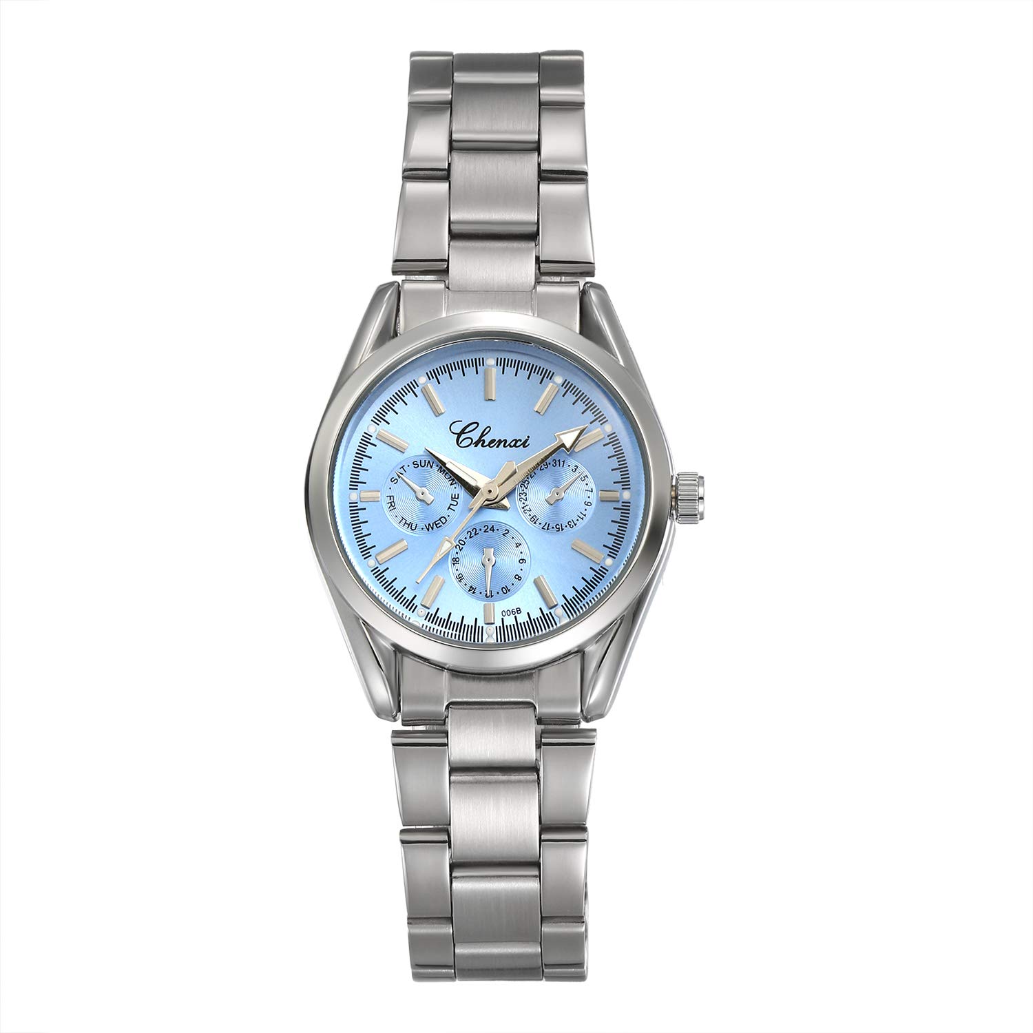 Lancardo Waterproof Japanese Stainless Striped Scale Three Eye Daily New New Anniversary Women s Watch, Watch, Quartz, Steel, Dial, Decoration, Cute, синій
Lancardo Waterproof Japanese Stainless Striped Scale Three Eye Daily New New Anniversary Women s Watch, Watch, Quartz, Steel, Dial, Decoration, Cute, синій