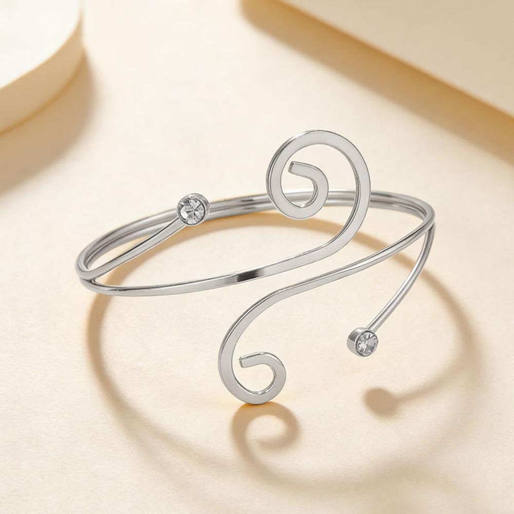 Punk Style Music Note Open Bangle Adjustable Geometric Spiral Bracelet Gift Jewelry серебряный
Punk Style Music Note Open Bangle Adjustable Geometric Spiral Bracelet Gift Jewelry серебряный