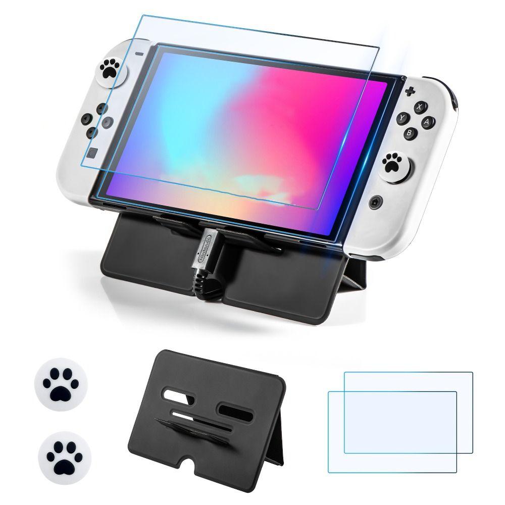 Прочная пленка из закаленного стекла 3 в 1, игровые аксессуары для Nintendo Switch/Switch Lite/Switch Oled
Прочная пленка из закаленного стекла 3 в 1, игровые аксессуары для Nintendo Switch/Switch Lite/Switch Oled