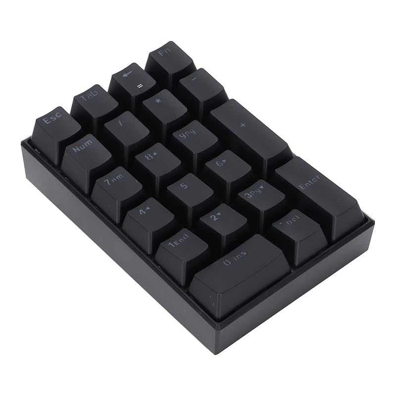 Mechanical Numeric Keypad, Wired Ice Blue Backlit Gaming Keypad, 21 Keys Mini Numeric Keypad Portable Keypad Expanded Layout LED Mechanical Keyboard
Mechanical Numeric Keypad, Wired Ice Blue Backlit Gaming Keypad, 21 Keys Mini Numeric Keypad Portable Keypad Expanded Layout LED Mechanical Keyboard