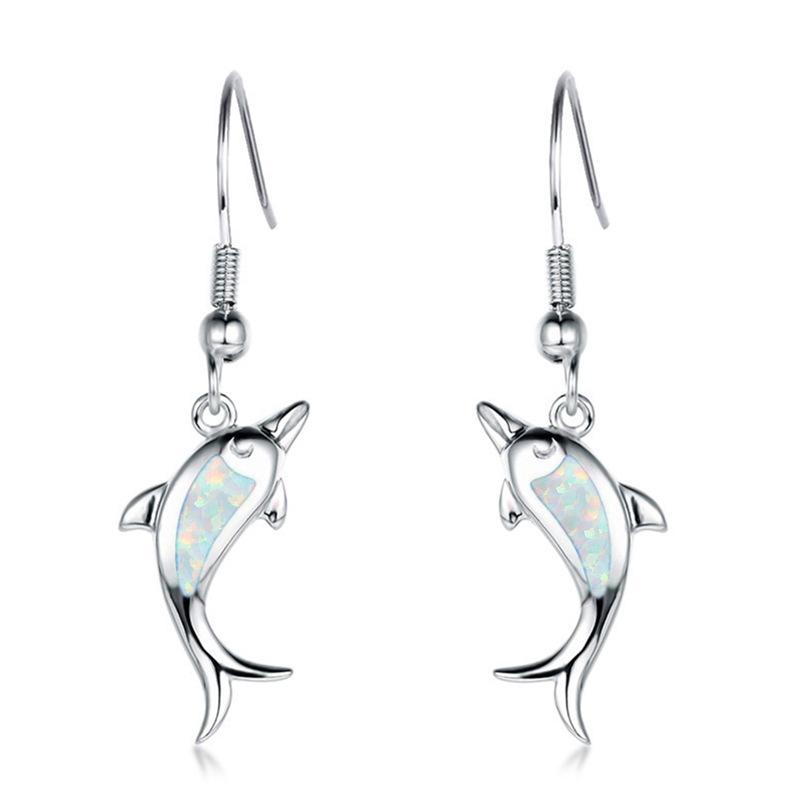Trendy Cute Sea Animal Dolphin Drop Earrings for Women Imitation Blue Fire Opal Pendientes Dangle Earrings Wedding Party Zircon
Trendy Cute Sea Animal Dolphin Drop Earrings for Women Imitation Blue Fire Opal Pendientes Dangle Earrings Wedding Party Zircon