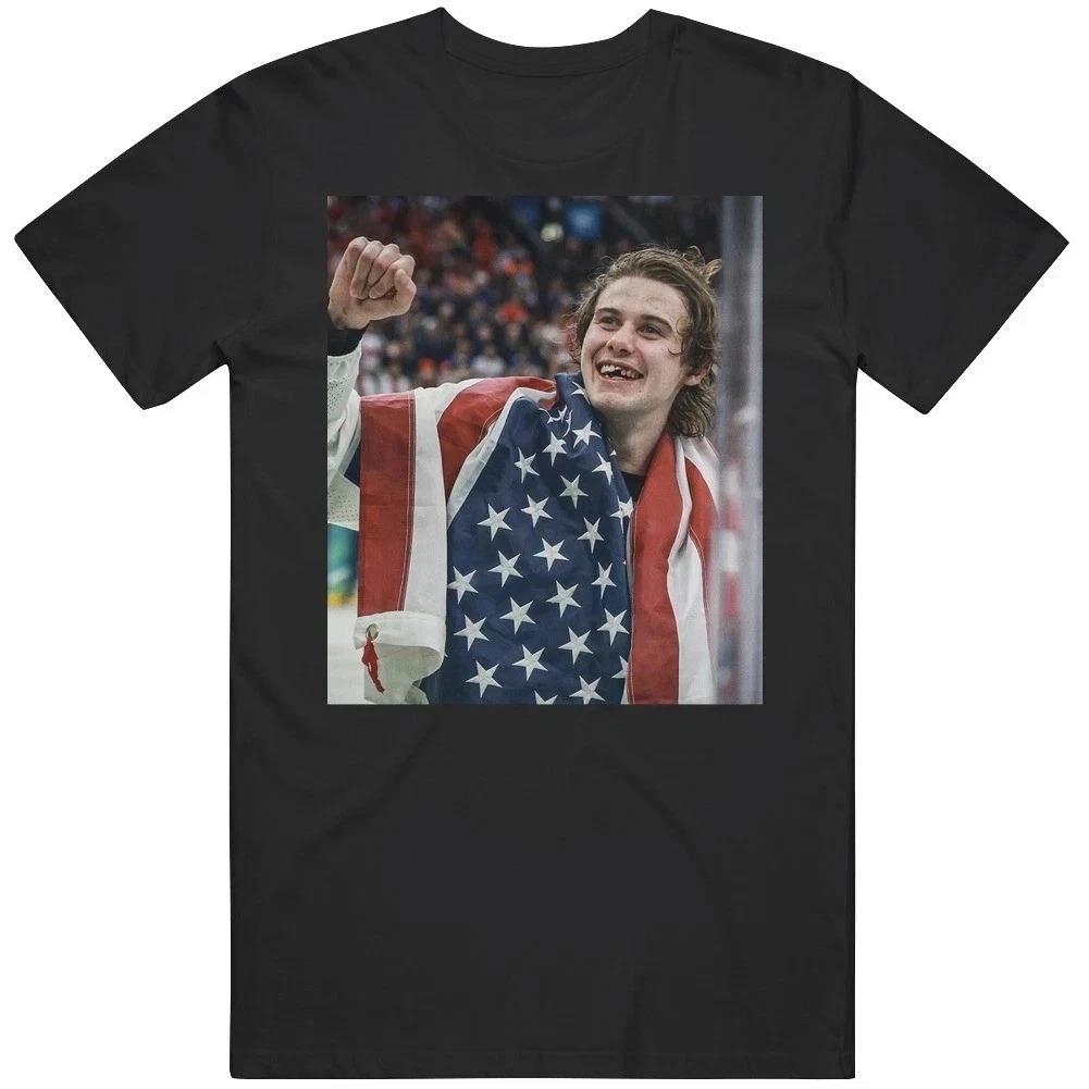 Jack Hughes Team USA Gold Medal Fan T Shirt Size S-4XL M
Jack Hughes Team USA Gold Medal Fan T Shirt Size S-4XL M