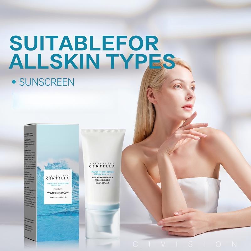 Moisturizing sunscreen SPF50+, moisturizing, UV protection and no makeup smudging. 50ml
Moisturizing sunscreen SPF50+, moisturizing, UV protection and no makeup smudging. 50ml
