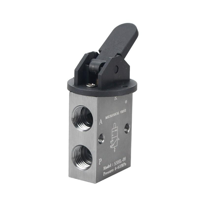 S3HL-08 2 Position 3 Way Manual Handle Control Pneumatic Mechanical Valve PT 1/4
S3HL-08 2 Position 3 Way Manual Handle Control Pneumatic Mechanical Valve PT 1/4