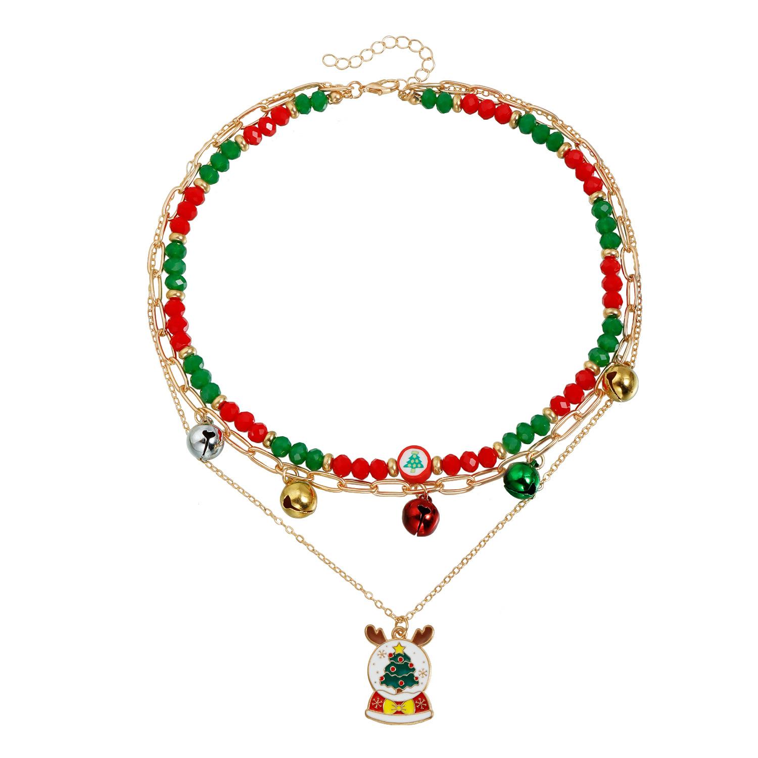 Christmas necklace bell Christmas tree cartoon tag ins color matching wind choker item decoration золотий
Christmas necklace bell Christmas tree cartoon tag ins color matching wind choker item decoration золотий