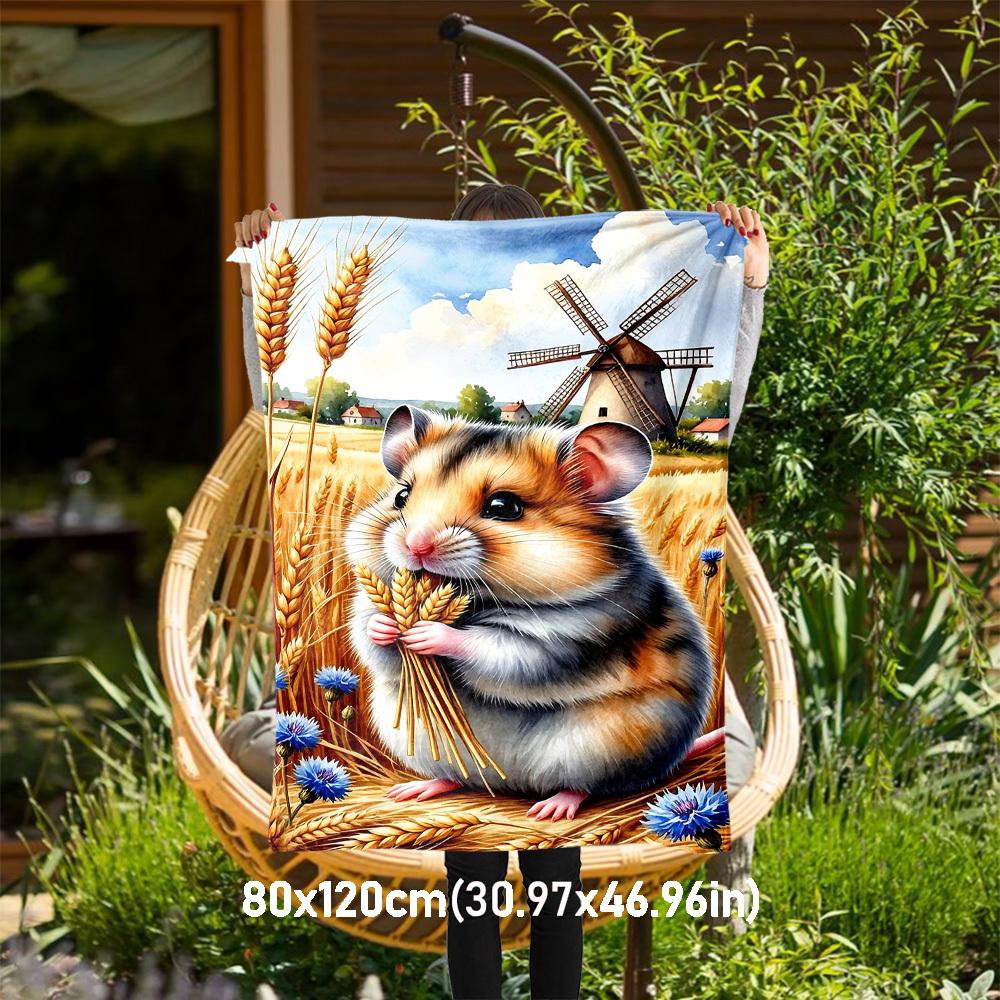 1PC Hamster WheatOutdoor Flannel Blanket - Soft Plush Decor for Picnics, camping, Bedroom, Playroom, Office, or Lunch Break 1372A 80x120cm(31x47inch)
1PC Hamster WheatOutdoor Flannel Blanket - Soft Plush Decor for Picnics, camping, Bedroom, Playroom, Office, or Lunch Break 1372A 80x120cm(31x47inch)