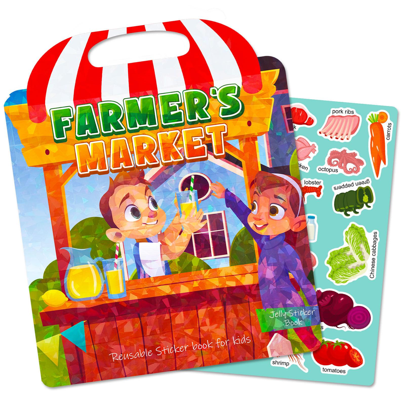 Laser Cover Farmers Market Children S Cognition Early Education Attention Cultivation Portable Jelly Sticker
Laser Cover Farmers Market Children S Cognition Early Education Attention Cultivation Portable Jelly Sticker