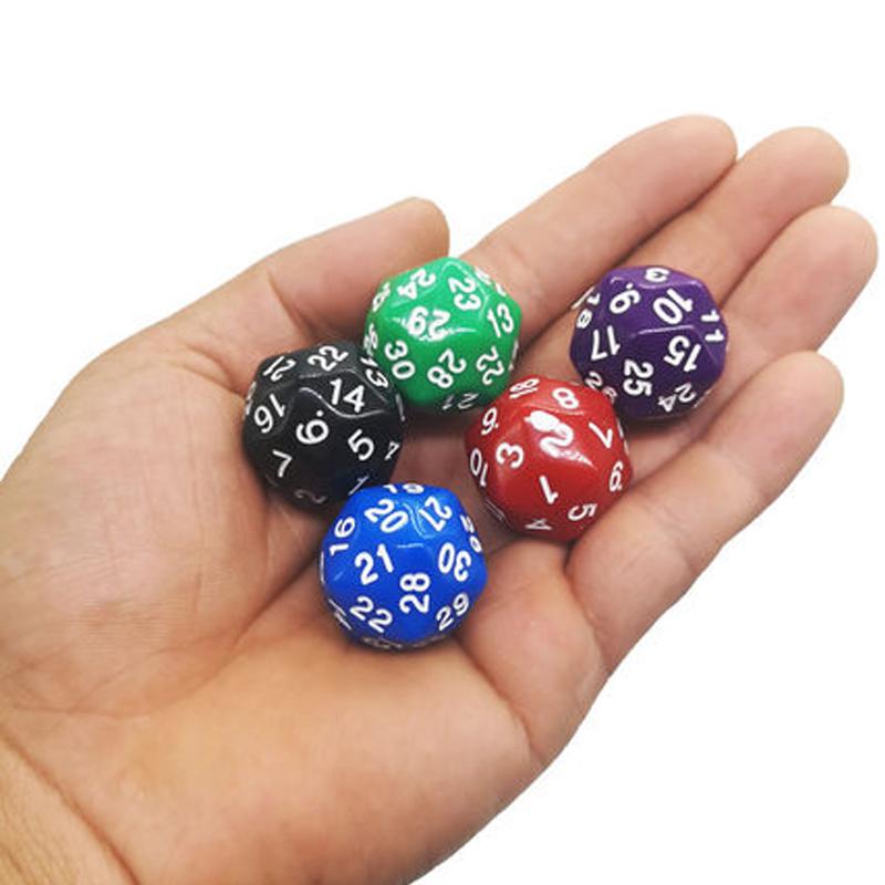 Polyhedral 5Pcs Dice 30 Sided Funny Board Games For Adullts And Children Math Games Juegos De Mesa Familiares Divertidos
Polyhedral 5Pcs Dice 30 Sided Funny Board Games For Adullts And Children Math Games Juegos De Mesa Familiares Divertidos
