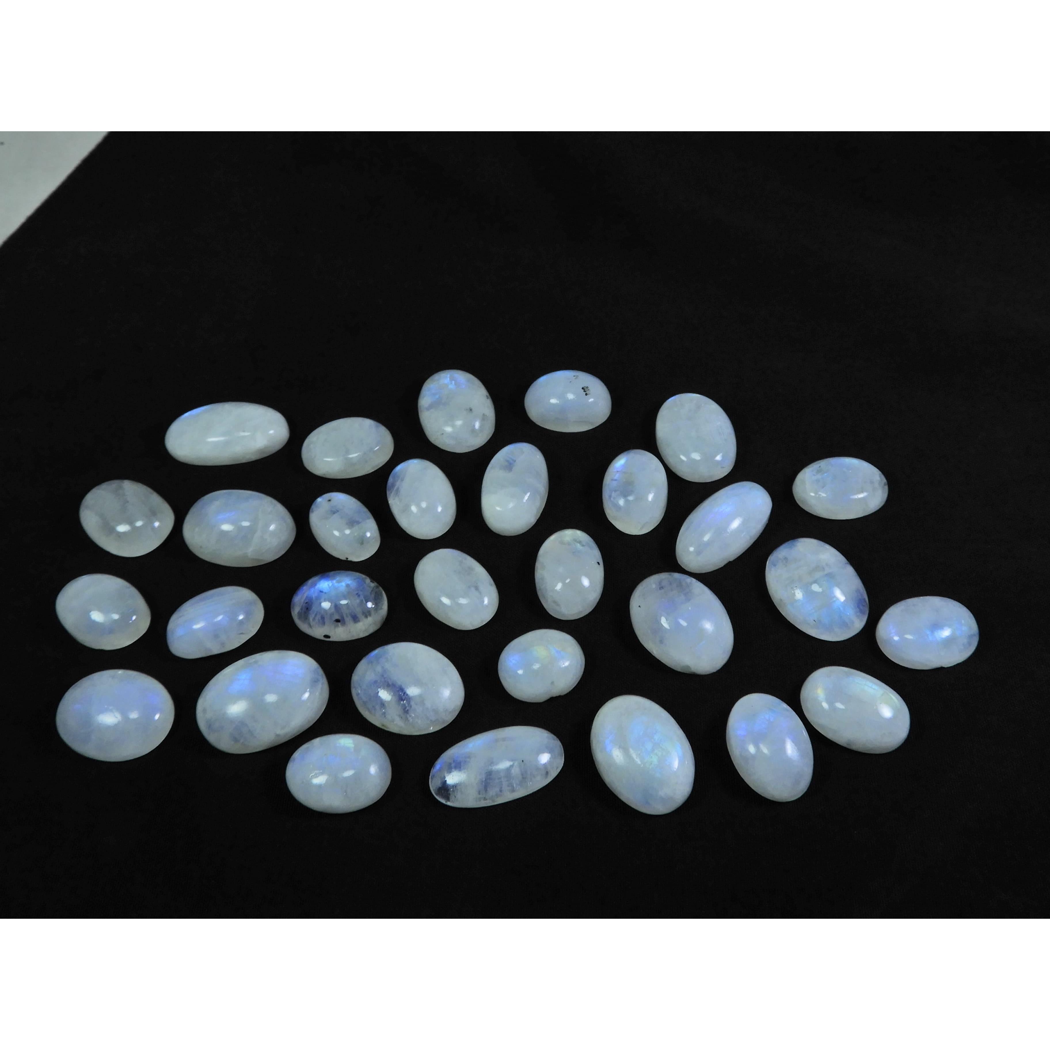08X12-12X18MM Natural Rainbow Moonstone Oval Cabochon 30Pcs Gemstone 233Cts. C-25
08X12-12X18MM Natural Rainbow Moonstone Oval Cabochon 30Pcs Gemstone 233Cts. C-25