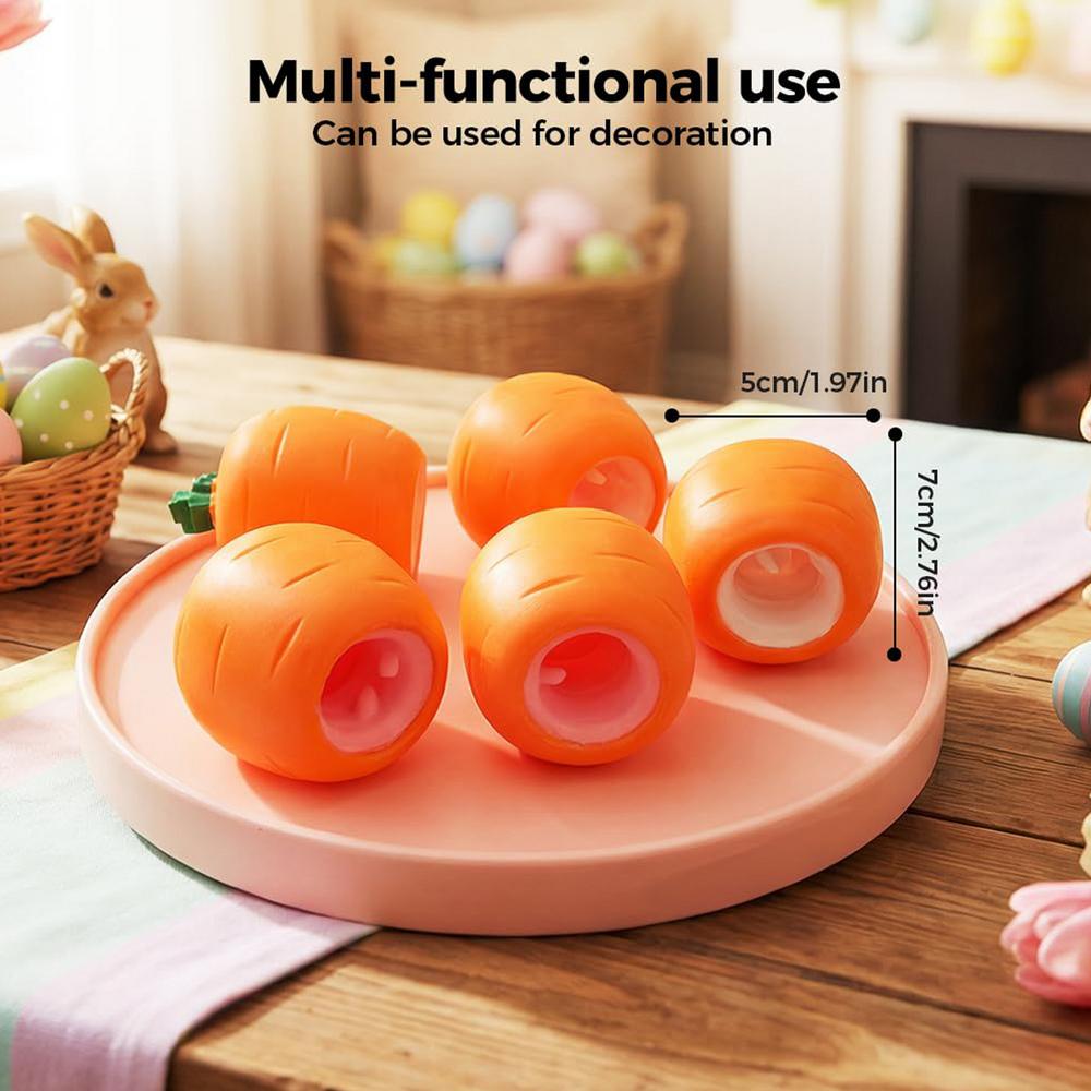 2Pcs Easter Carrot Bunny Sensory Squeeze Toys Fun Holiday Fidget Props for Home Classroom Dorm Travel Car Decoration
2Pcs Easter Carrot Bunny Sensory Squeeze Toys Fun Holiday Fidget Props for Home Classroom Dorm Travel Car Decoration