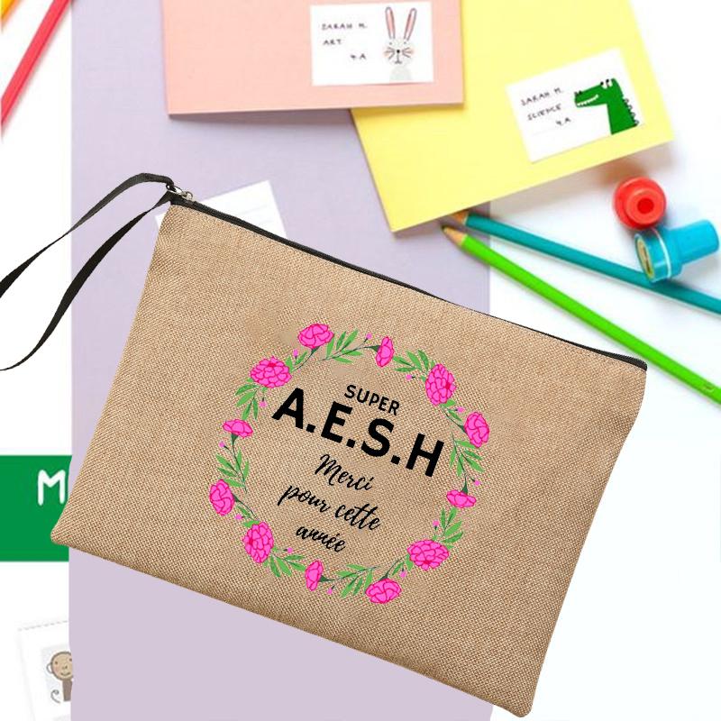Super AESH Printed Makeup Bag Women Neceser Linen Zipper Pouch Travel Toiletry Organizer School Pencil Storage Bags AESH Gifts
Super AESH Printed Makeup Bag Women Neceser Linen Zipper Pouch Travel Toiletry Organizer School Pencil Storage Bags AESH Gifts