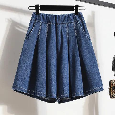 Ice silk denim shorts women s high waist summer thin new trousers skirt large size fat mm thin Tencel five-point pants M темно-синий
Ice silk denim shorts women s high waist summer thin new trousers skirt large size fat mm thin Tencel five-point pants M темно-синий