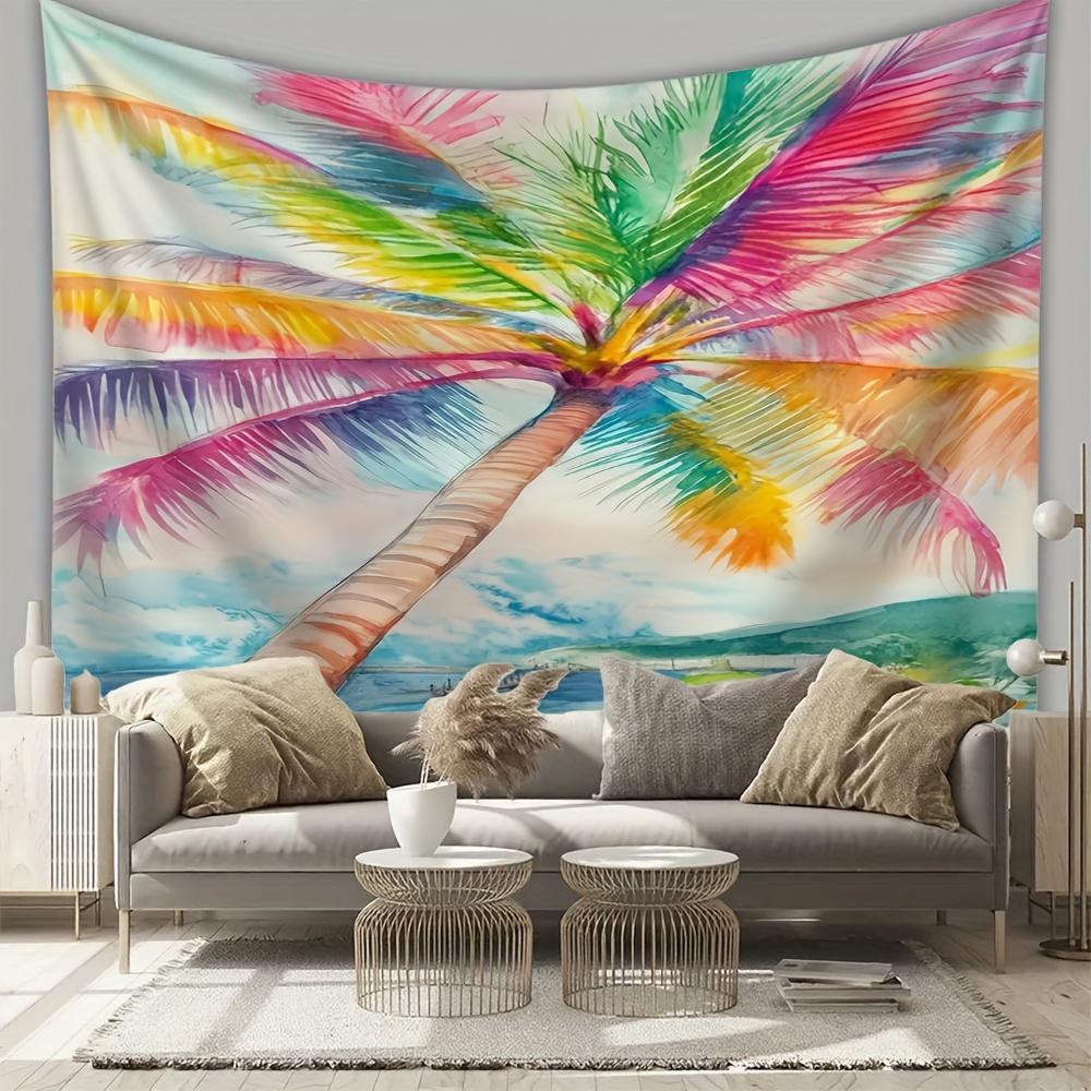 Watercolor green palm leaves Digital printing polyester wall tapestry suitable for use living rooms bedrooms offices bars party 74x94cm(29x37in)
Watercolor green palm leaves Digital printing polyester wall tapestry suitable for use living rooms bedrooms offices bars party 74x94cm(29x37in)