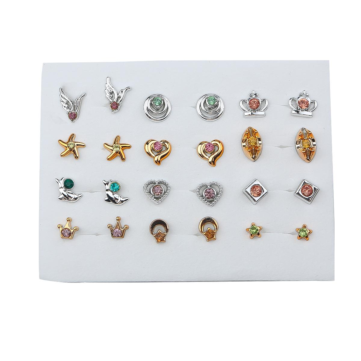 12 пар блискучих сережок. Сережки для жінок. Сережки для дівчаток. Ювелірні вироби
12 пар блискучих сережок. Сережки для жінок. Сережки для дівчаток. Ювелірні вироби