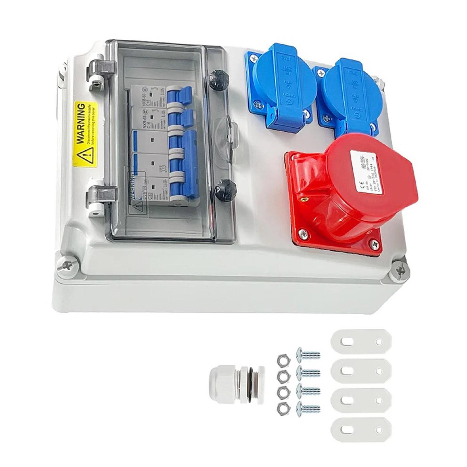 Wall Mounted Electrical Outlet Box With Socket Industrial Power Sockets Power Distributor Waterproof Construction Outlet 1
Wall Mounted Electrical Outlet Box With Socket Industrial Power Sockets Power Distributor Waterproof Construction Outlet 1
