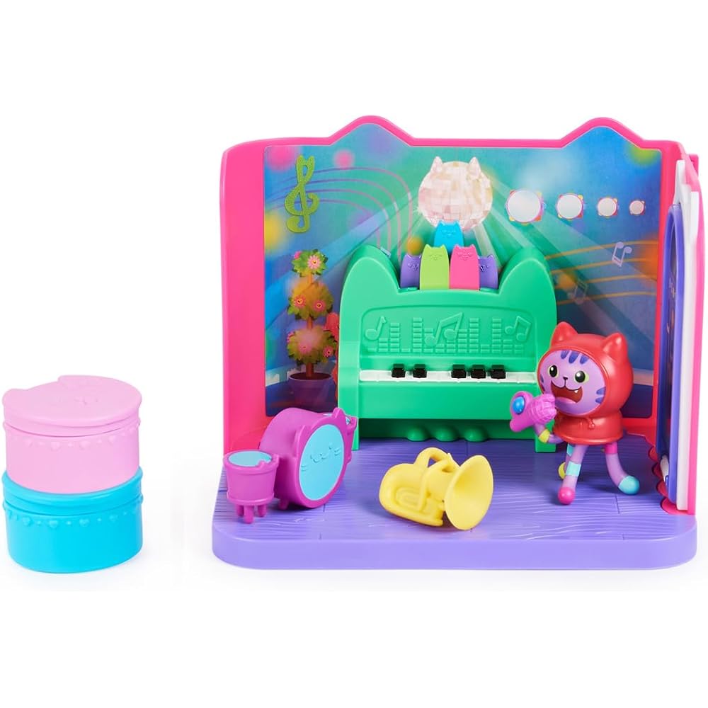 Gaby Dollhouse DJ Catnip Music Room Set with Accessories and Furniture
Gaby Dollhouse DJ Catnip Music Room Set with Accessories and Furniture