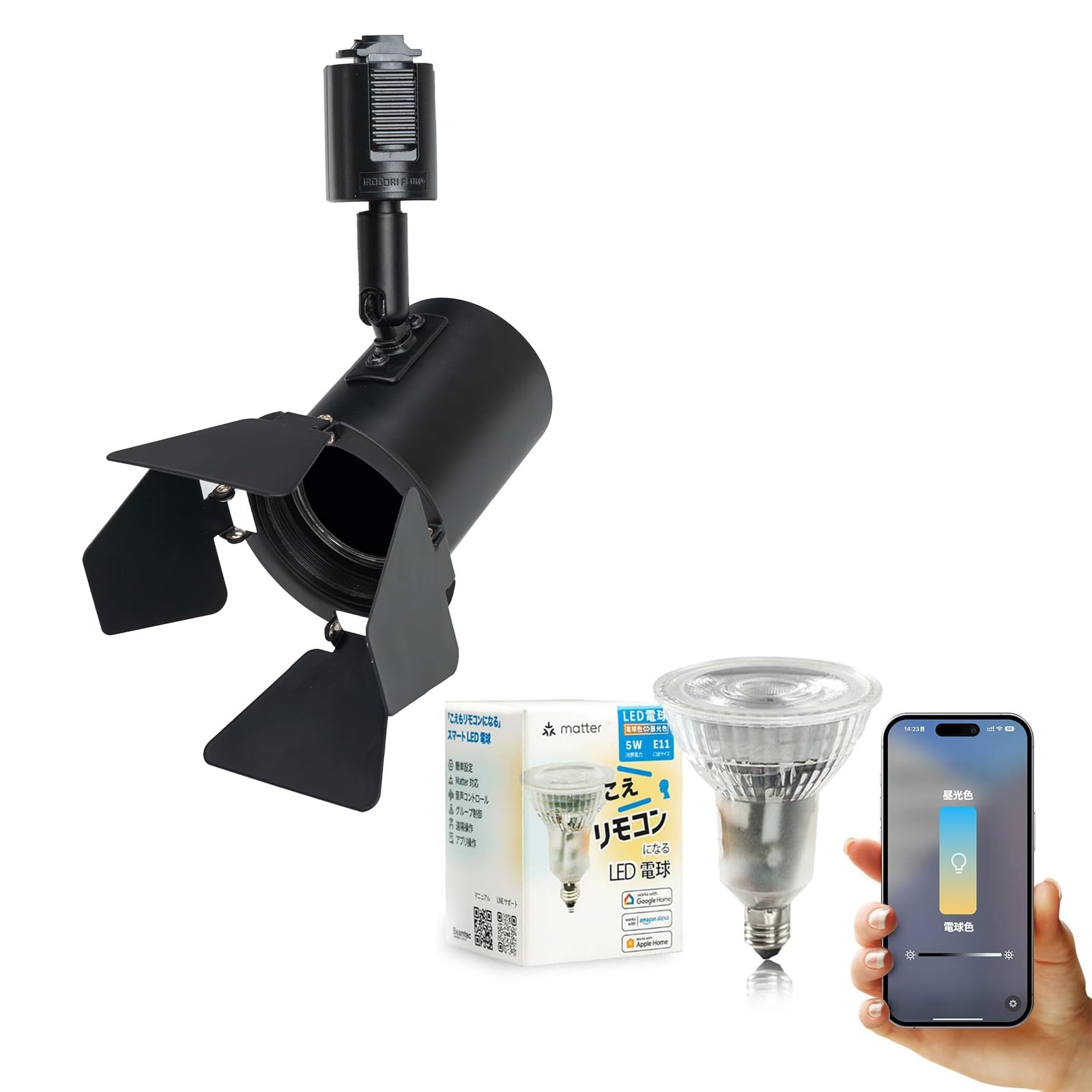 Beamtec Duct Rail Spotlight Lighting Light Rail Light E11 with LED Bulb 50W Equivalent 38 Degree Dimming Color Adjustment Voice Recognition Light чорний
Beamtec Duct Rail Spotlight Lighting Light Rail Light E11 with LED Bulb 50W Equivalent 38 Degree Dimming Color Adjustment Voice Recognition Light чорний