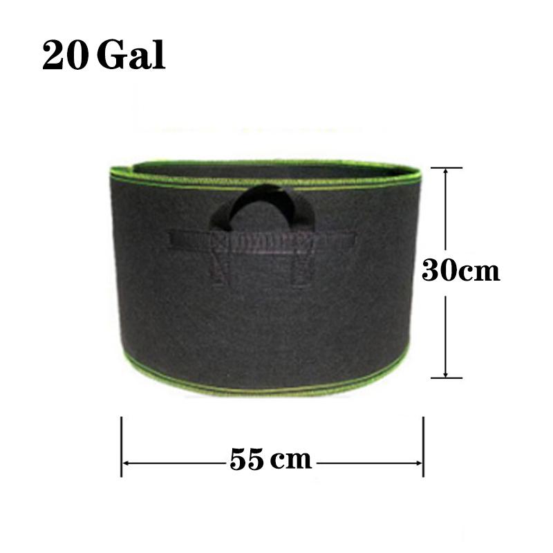 Садовые растения, цветы, ткань, горшок для выращивания картофеля, томатов, рассадный мешок для выращивания деревьев, садовый овощной горшок 20 Gallon