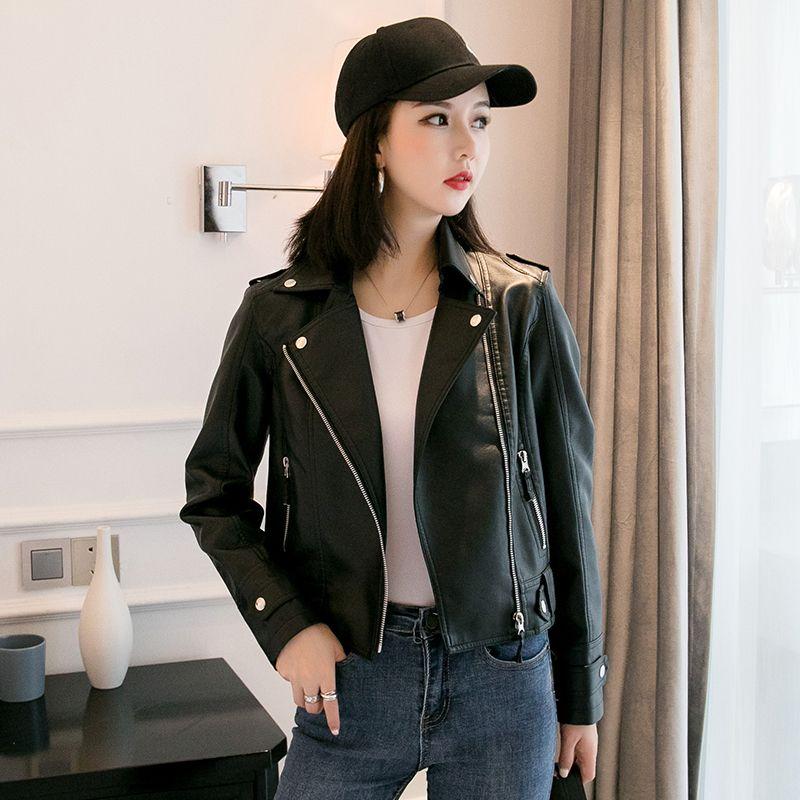 Модна і модна жіноча коротка мотоциклетна куртка з тонким пальто XXXL чорний
Модна і модна жіноча коротка мотоциклетна куртка з тонким пальто XXXL чорний