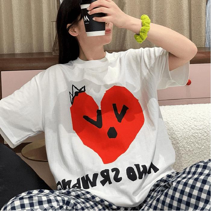 Maillard wears pure cotton short-sleeved trendy brand front shoulder white T-shirt, summer women s loose casual versatile top women s S
Maillard wears pure cotton short-sleeved trendy brand front shoulder white T-shirt, summer women s loose casual versatile top women s S