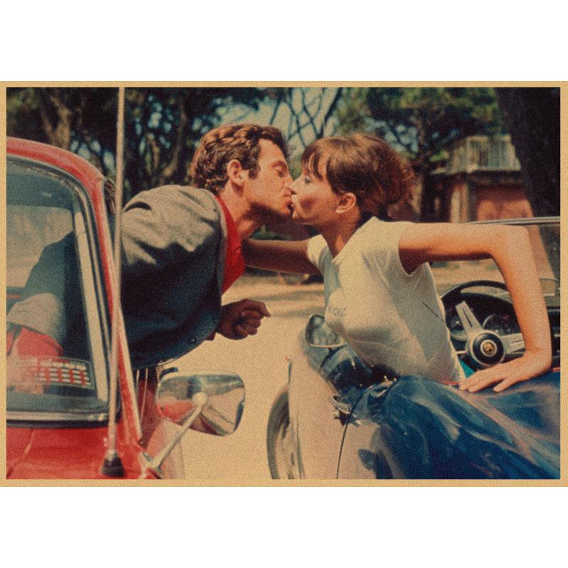 Free Shipping: Retro Kraft Paper Wall Art - Pierrot le Fou by Jean-Luc Godard White card paper (non-adhesive) 30*42 cm
Free Shipping: Retro Kraft Paper Wall Art - Pierrot le Fou by Jean-Luc Godard White card paper (non-adhesive) 30*42 cm