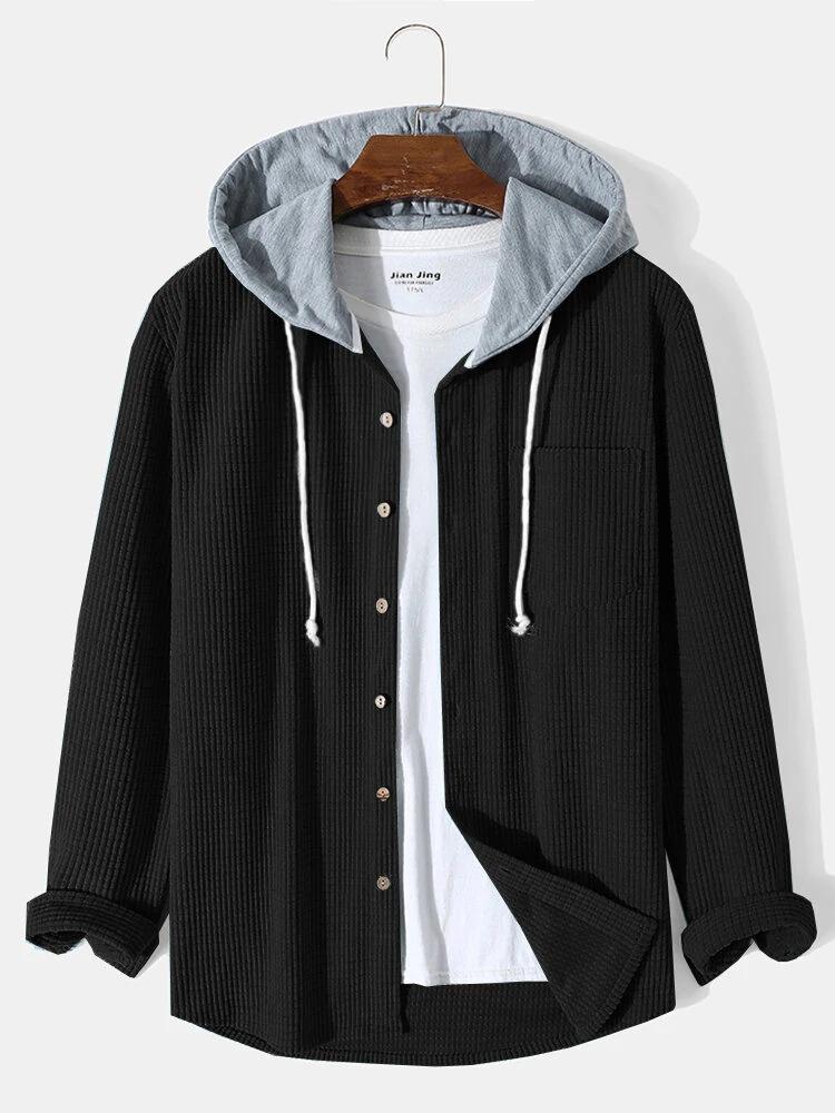 Men s Autumn & Winter Thick Waffle Knit Hooded Sweatshirt XXL чорний
Men s Autumn & Winter Thick Waffle Knit Hooded Sweatshirt XXL чорний